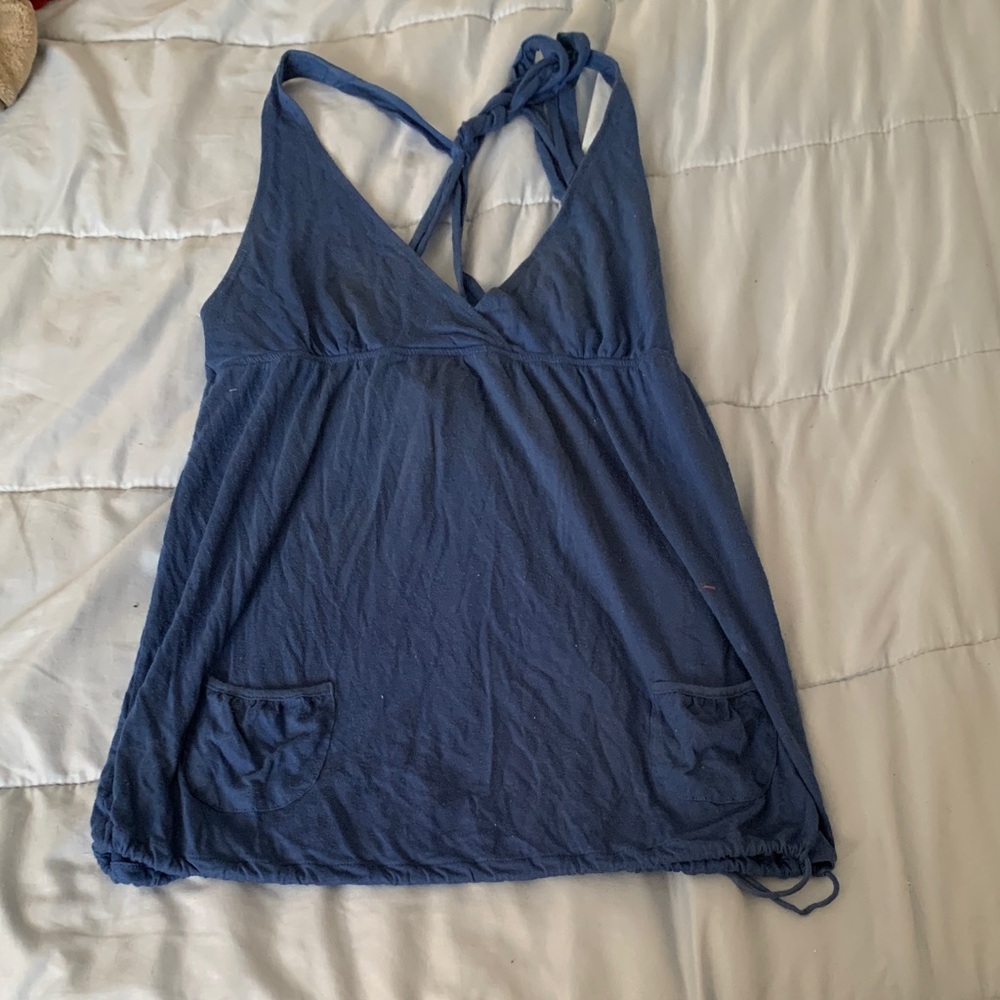 American Eagle Outfitters Deep Blue Tank Top